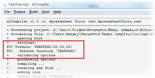 Excel File Compilation Errors
